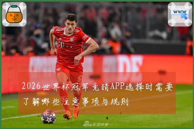 2026世界杯冠军竞猜APP选择时需要了解哪些注意事项与规则
