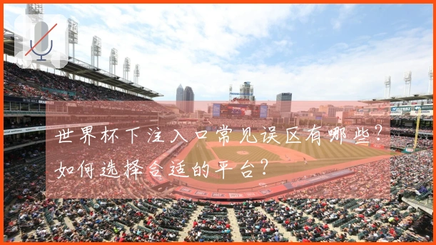 世界杯下注入口常见误区有哪些？如何选择合适的平台？